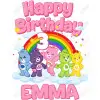 Care Bears  Birthday Personalized  DTF  Shirt Iron on Transfer