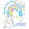 Cinnamoroll Birthday Custom  DTF  Shirt Iron on Transfer