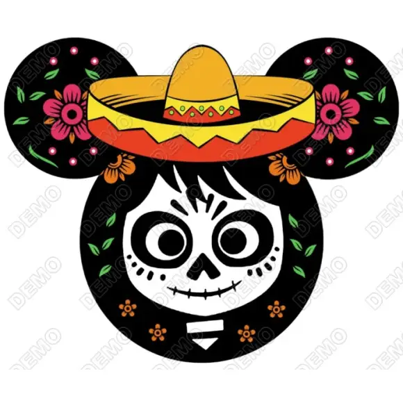 Day of the Dead Coco Mickey DTF Shirt Iron on Transfer