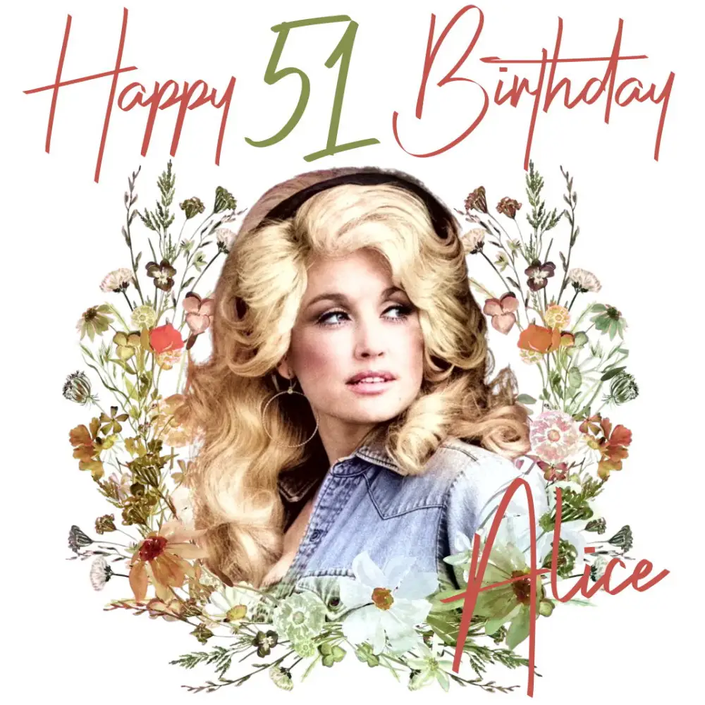 Dolly Parton  Birthday  Personalized  Custom  DTF  T Shirt Iron on Transfer