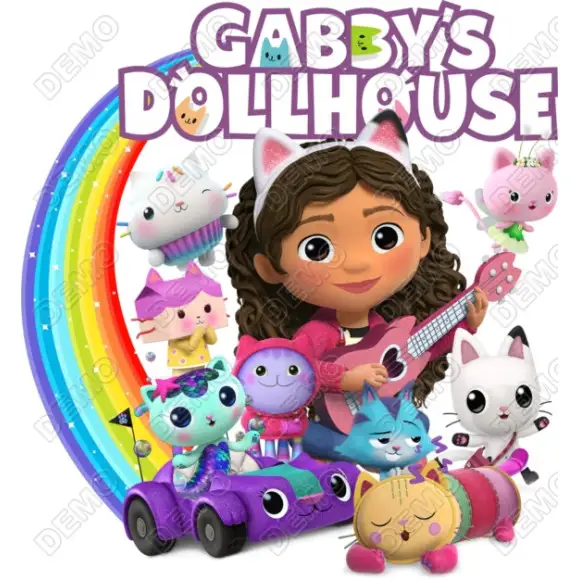 Gabby's Dollhouse  DTF  Shirt Heat Iron on Transfer