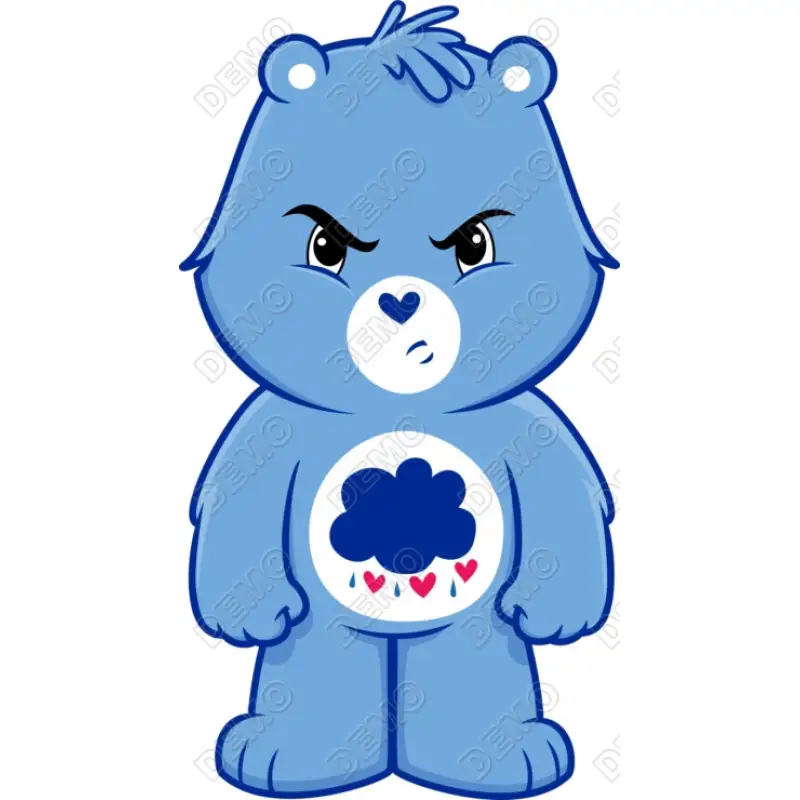 Grumpy Bear - Care Bears  DTF  Shirt Iron on  Transfer