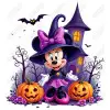  Halloween Minnie Mouse Pumpkin  DTF  Iron on Transfer