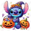  Halloween Stitch Pumpkin  DTF  Iron on Transfer
