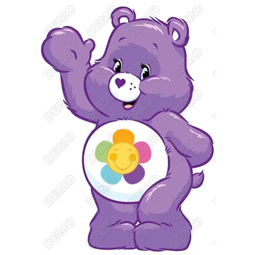 Harmony Bear - Care Bears  DTF  Shirt Iron on  Transfer
