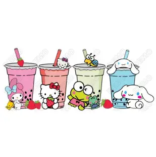 Hello Kitty  Cinnamoroll DTF  Shirt Iron on Transfer