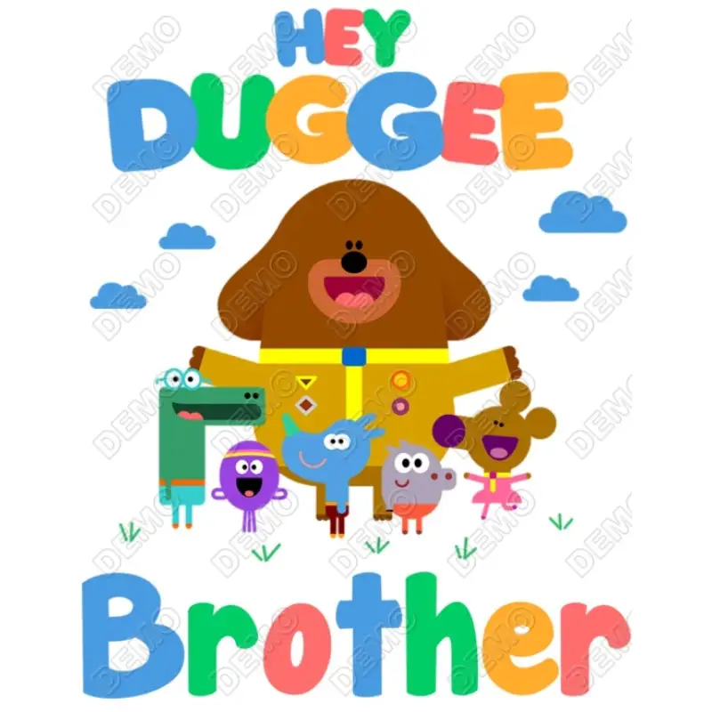 Hey Duggee Family Member  Birthday Custom  DTF  Shirt Iron on Transfer