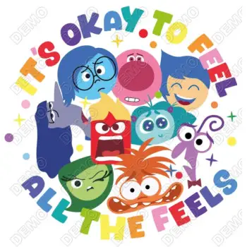 Inside Out  DTF  Shirt Iron on Transfer  N7