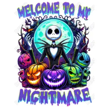 Jack Skellington Nightmare  DTF Iron on Transfer 