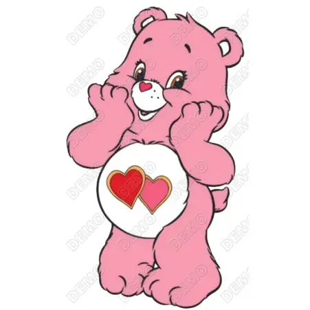 Love A Lot  Bear - Care Bears  DTF  Shirt Iron on  Transfer
