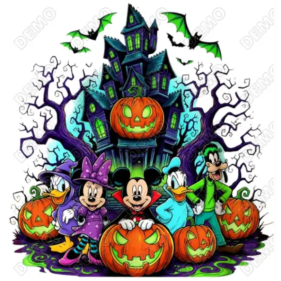 Mickey Mouse  Halloween DTF  Iron on Transfer