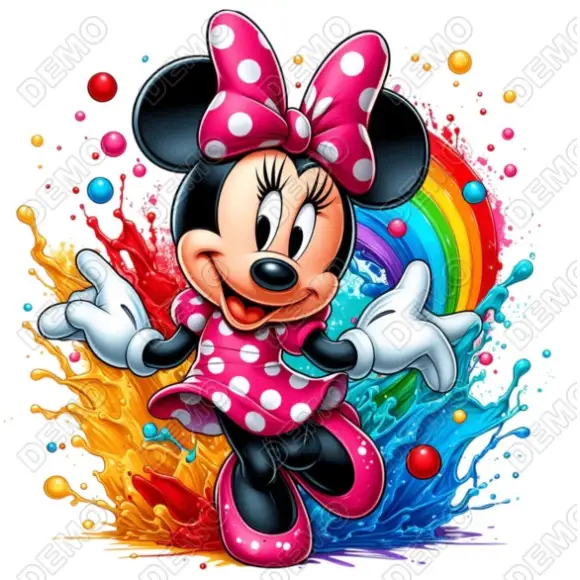 Minnie  Mouse DTF  Shirt Iron on Transfer