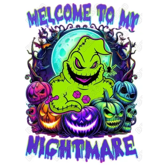 Oogie Boogie Nightmare  DTF Iron on Transfer