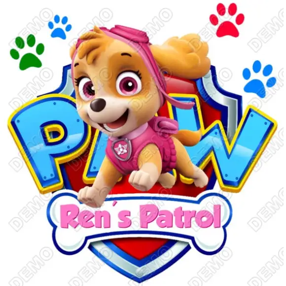 Paw Patrol Skye Custom DTF T Shirt Iron on Transfer Paw Patrol Skye Custom DTF T Shirt Iron on Transfer