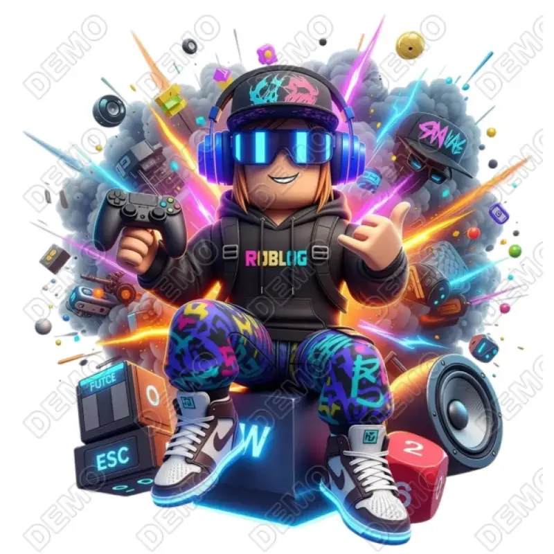 Roblox DTF Iron on Transfer N96 Roblox DTF Iron on Transfer N96