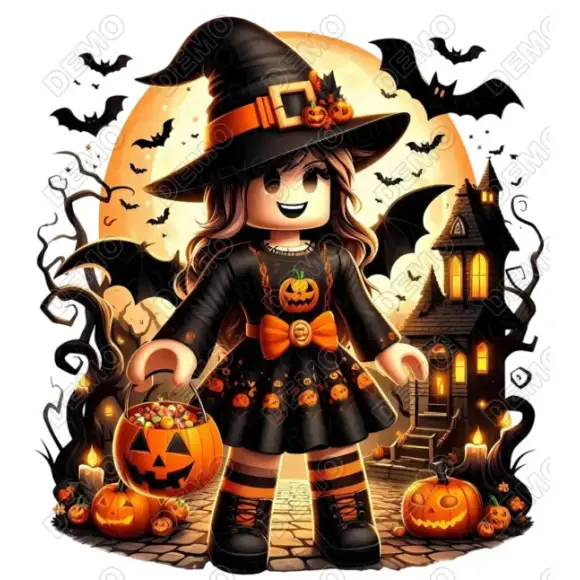 Roblox  Halloween DTF  Iron on Transfer
