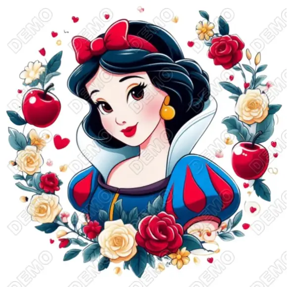 Snow White Princess  DTF Iron on Transfer