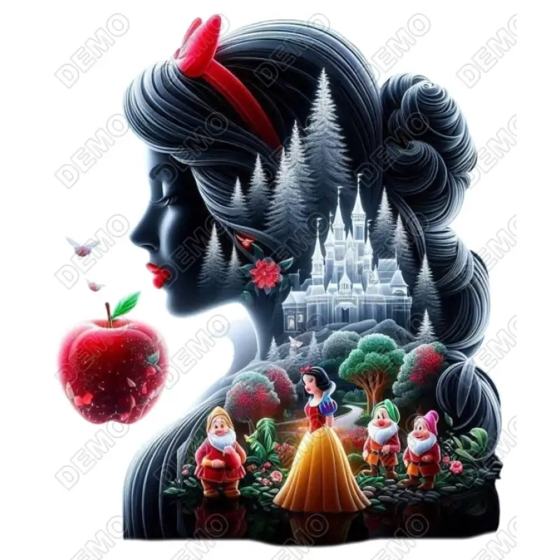 Snow White Princess DTF Iron on Transfer N9 Snow White Princess DTF Iron on Transfer N9