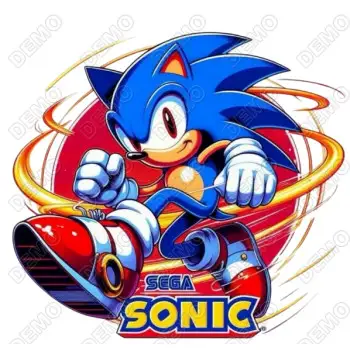 Sonic  DTF  T Shirt Iron on Transfer N99