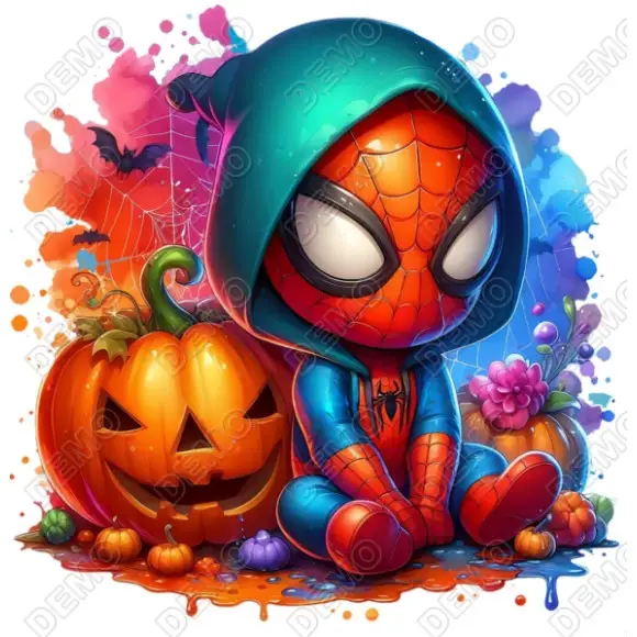 Spidey Halloween  DTF Heat Iron on Transfer