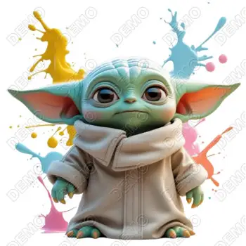 Star Wars  Master Yoda  DTF  Shirt Iron on Transfer