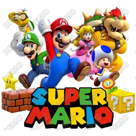 Super Mario  DTF  Shirt Iron on Transfer #2