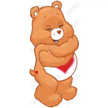 Tender Heart  Bear - Care Bears  DTF  Shirt Iron on  Transfer