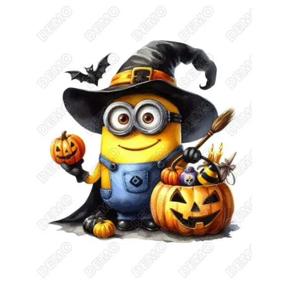 Halloween Despicable Me Minion Pumpkin T Shirt Iron on Transfer Halloween Despicable Me Minion Pumpkin T Shirt Iron on Transfer