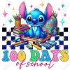 100 Days of School Lilo and Stitch DTF Iron on Transfer 