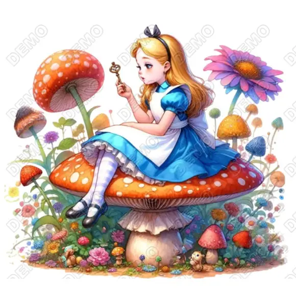 Alice in Wonderland DTF Shirt Iron on Transfer N9 Alice in Wonderland DTF Shirt Iron on Transfer N9
