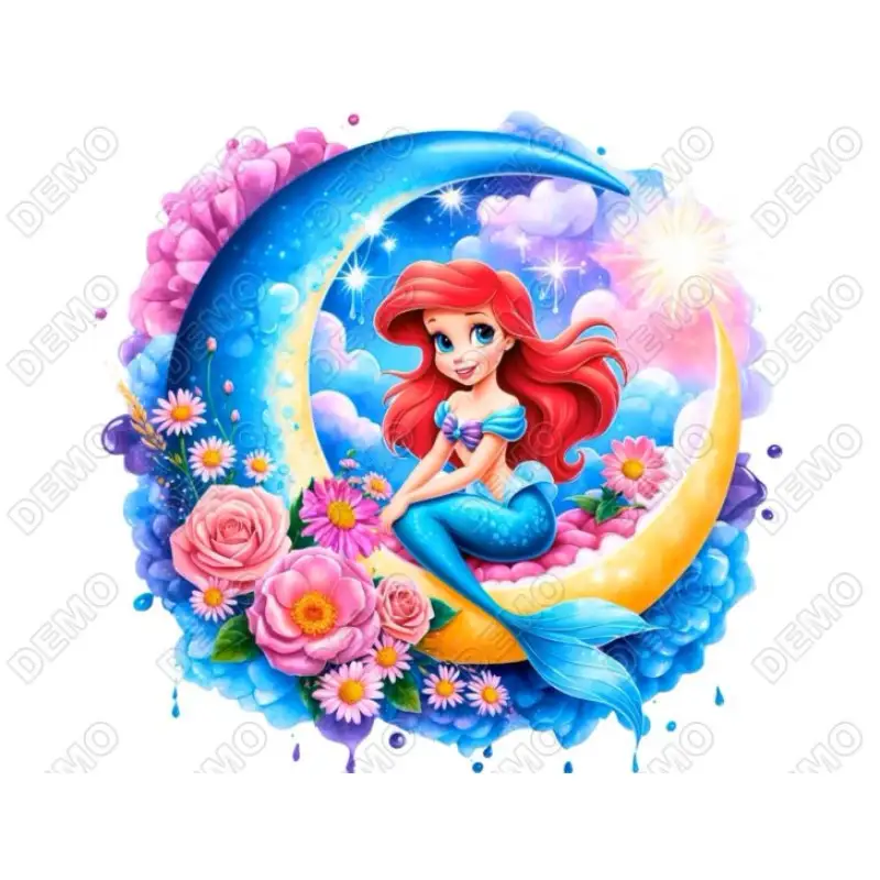 Ariel Princess DTF Iron on Transfer Ariel Princess DTF Iron on Transfer