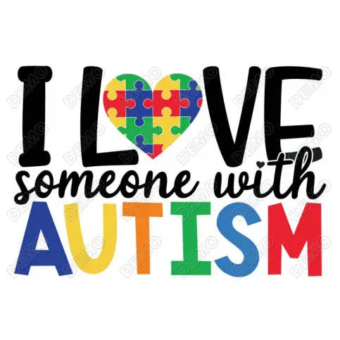 Autism Awareness DTF Iron on Transfer N3 Autism Awareness DTF Iron on Transfer N3