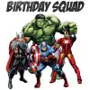 Avengers Birthday Squad DTF  Shirt Iron on Transfer 