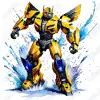 Bumblebee Transformers DTF  Iron on Transfer 
