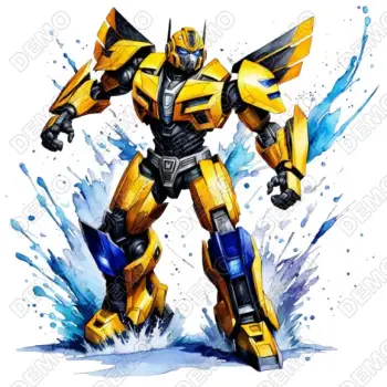 Bumblebee Transformers DTF  Iron on Transfer 
