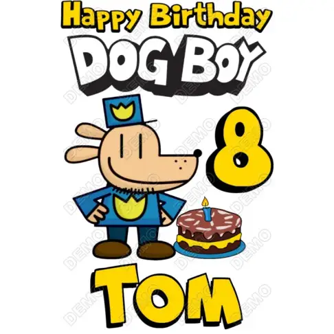 Dog Man Birthday Personalized Custom T Shirt Iron on Transfer Dog Man Birthday Personalized Custom T Shirt Iron on Transfer