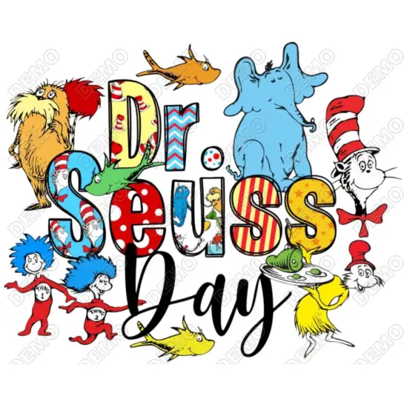 Dr. Seuss Day DTF Iron on Transfer N1 Dr. Seuss Day DTF Iron on Transfer N1