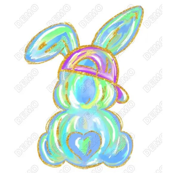 Easter Bunny DTF Iron On Transfer Easter Bunny DTF Iron On Transfer