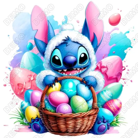 Easter Bunny Stitch DTF Iron On Transfer