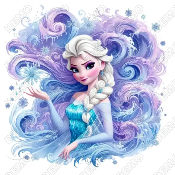 Elsa Frozen Disney DTF Iron on Transfer Elsa Frozen Disney DTF Iron on Transfer