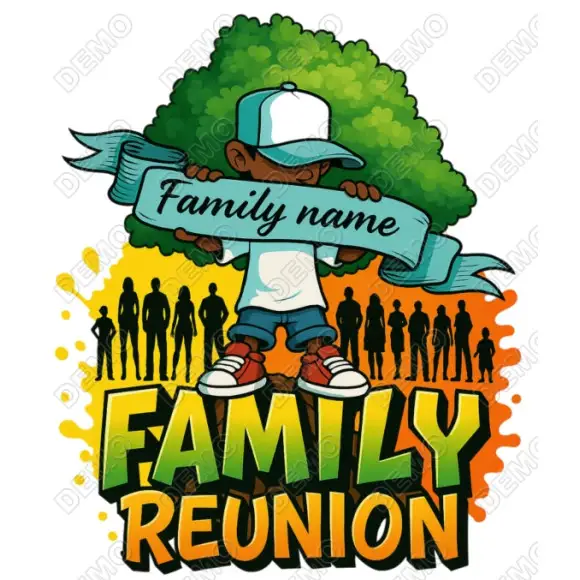 Family Reunion   Custom  DTF  Shirt Iron on Transfer