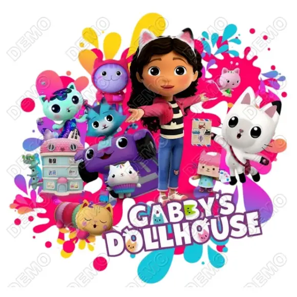 Gabby's Dollhouse  DTF   Iron on Transfer