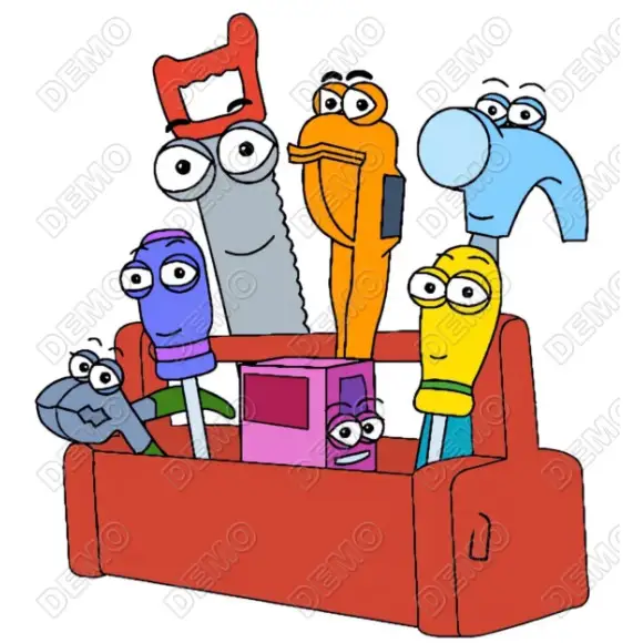 Handy Manny Tool Box DTF  Shirt Iron on Transfer