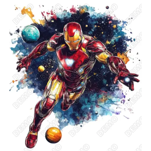 Iron Man DTF Iron on Transfer N1 Iron Man DTF Iron on Transfer N1