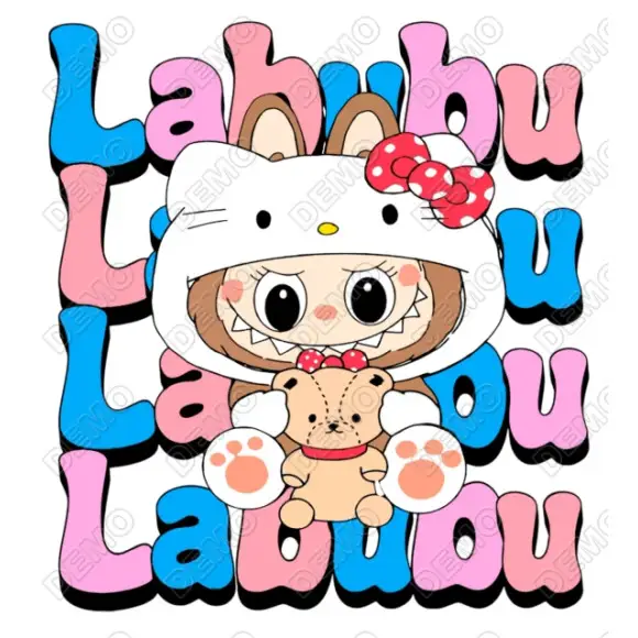 Labubu Doll DTF Iron on Transfer Labubu Doll DTF Iron on Transfer