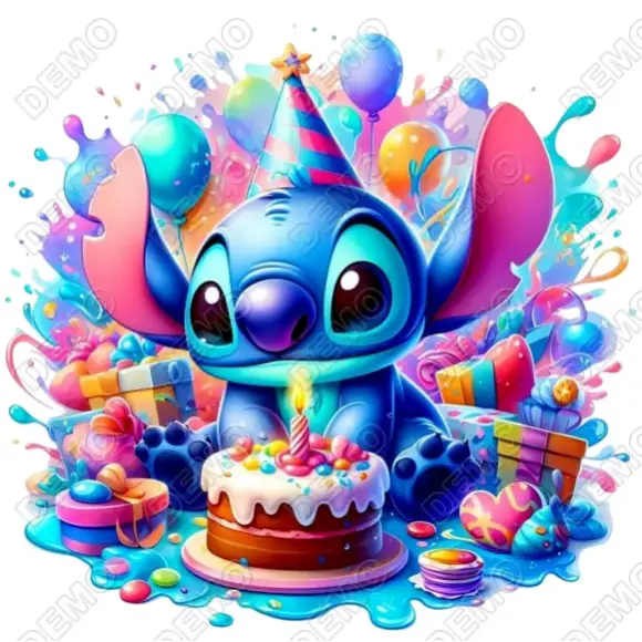 Lilo and Stitch Birthday DTF Shirt Iron on Transfer Lilo and Stitch Birthday DTF Shirt Iron on Transfer