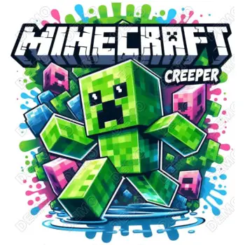 Minecraft DTF Iron on Transfer   #1