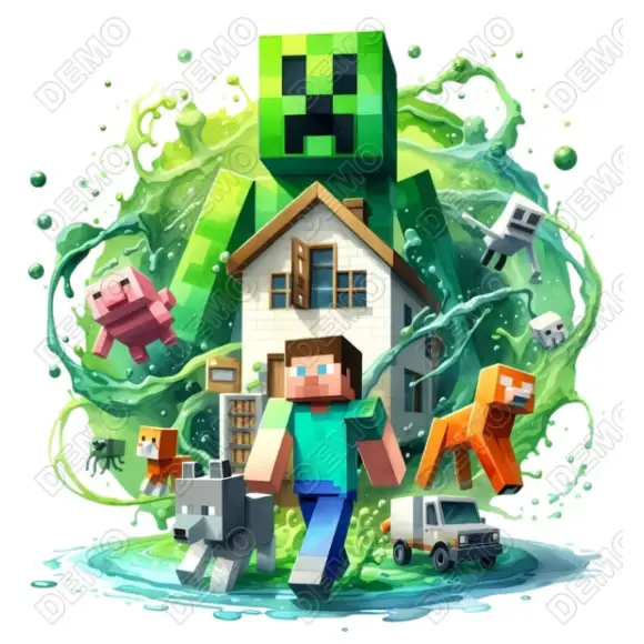 Minecraft   DTF Shirt Iron on Transfer N10