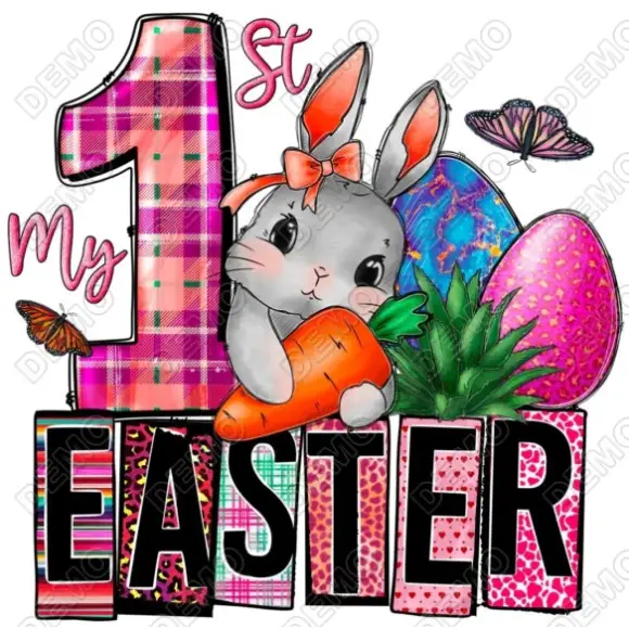 My First Easter DTF  Iron on Transfer