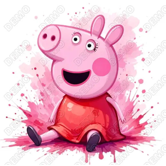 Peppa Pig DTF Iron on Transfer